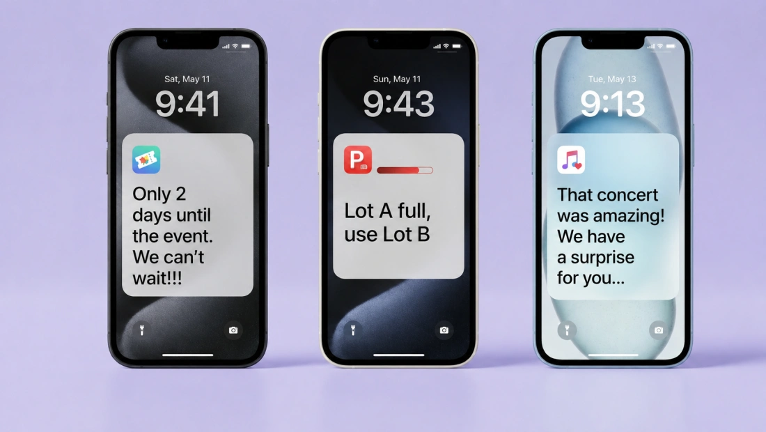 Event push notifications on Wallet pass