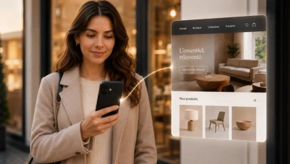 Notification push Wallet générant du trafic vers le site en ligne