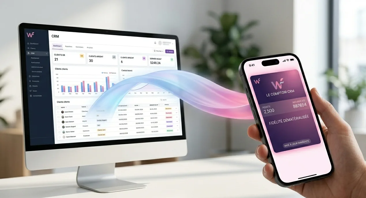 Synchronisation entre votre CRM et un pass Wallet sur iPhone