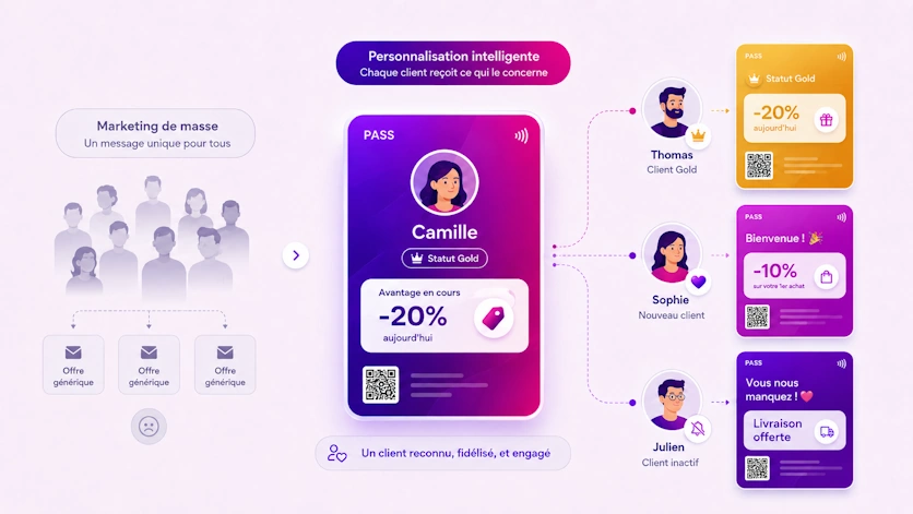 Segmentation des audiences pour une expérience client personnalisée par le Wallet